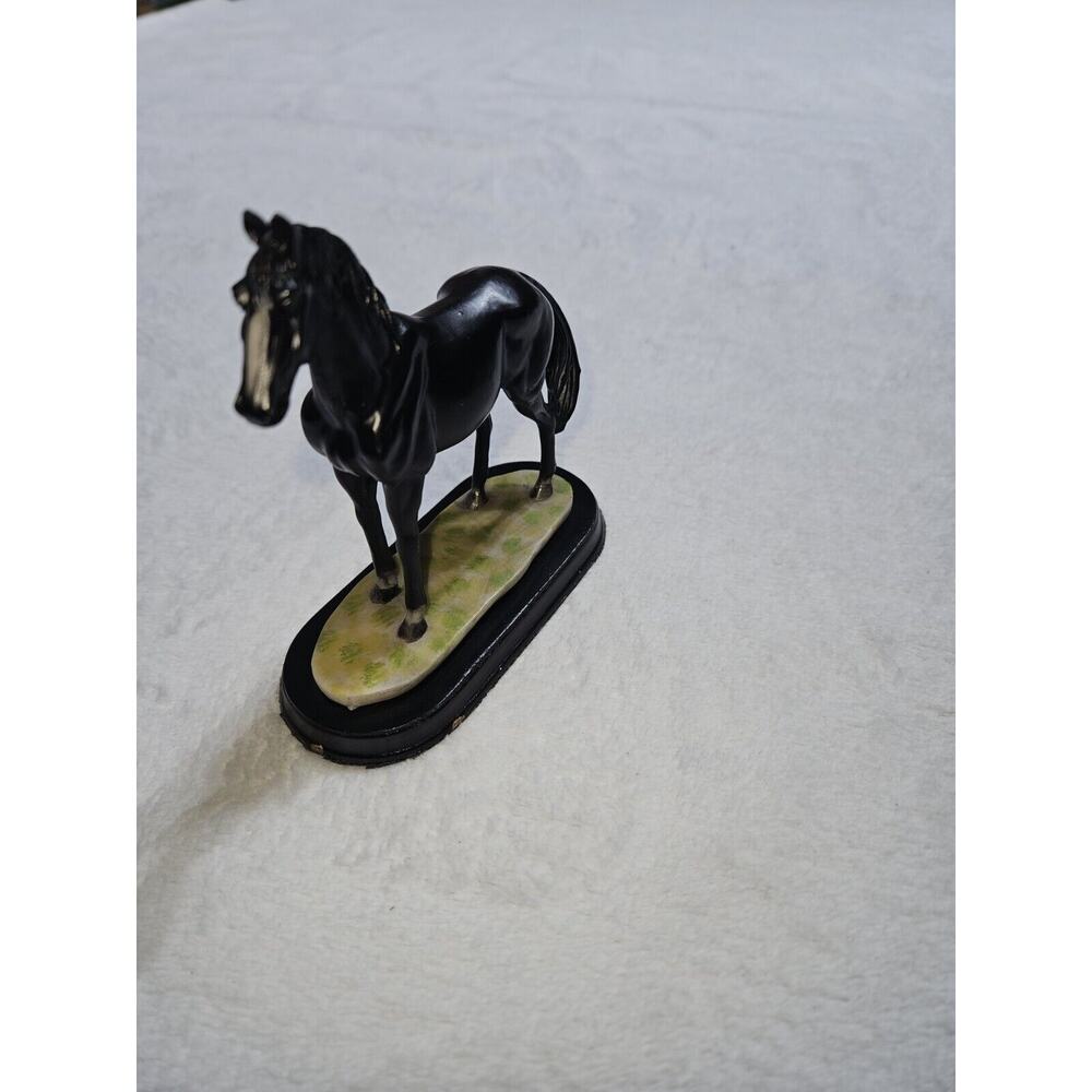 Black Horse Figurine Statue 4" Home Décor Collectible Decoration Sculpture Gift - Picture 5 of 5